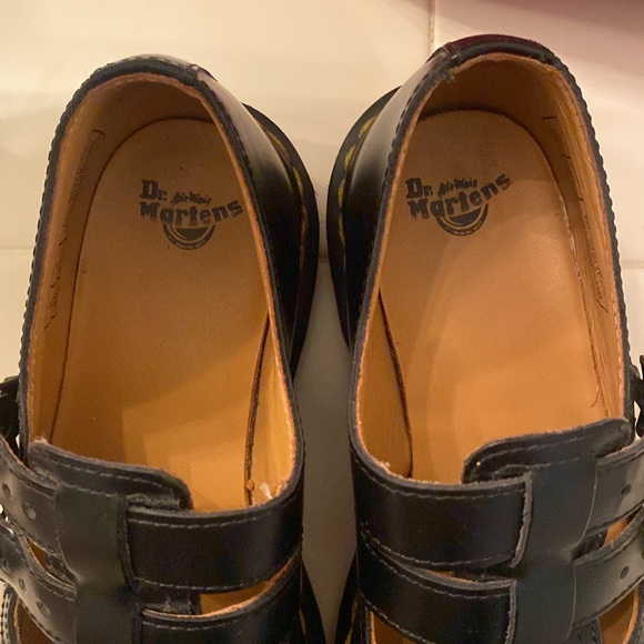 Dr Martens Fouble Buckle Maryjane Black Shoes Sz 4 but fits 6 - Picture 3 of 8